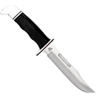 Buck BU119 Cuchillo de caza- hoja de acero- funda de cuero